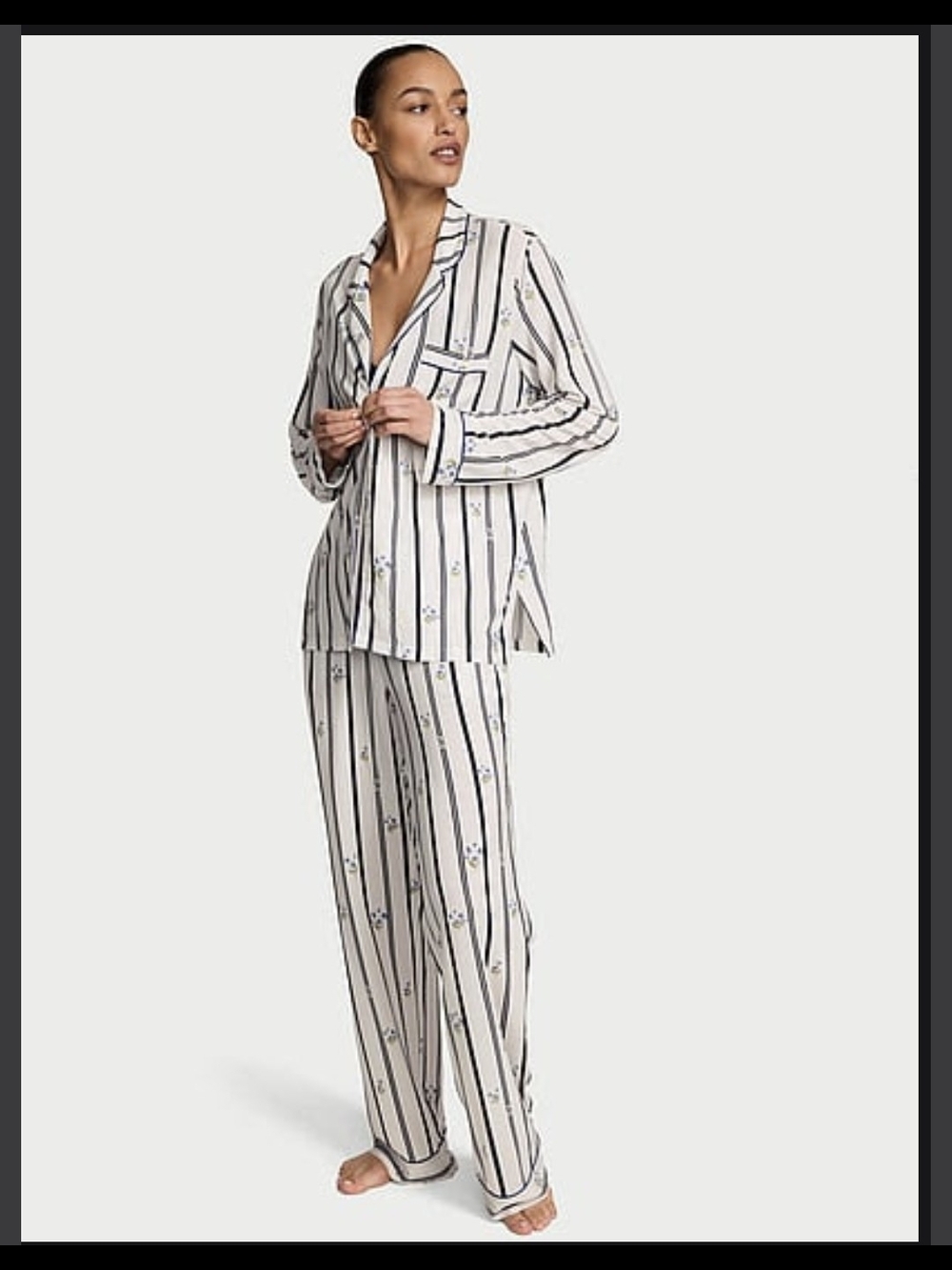 Victoria's Secret Long Sleeve Modal Pajama Set- Size Small